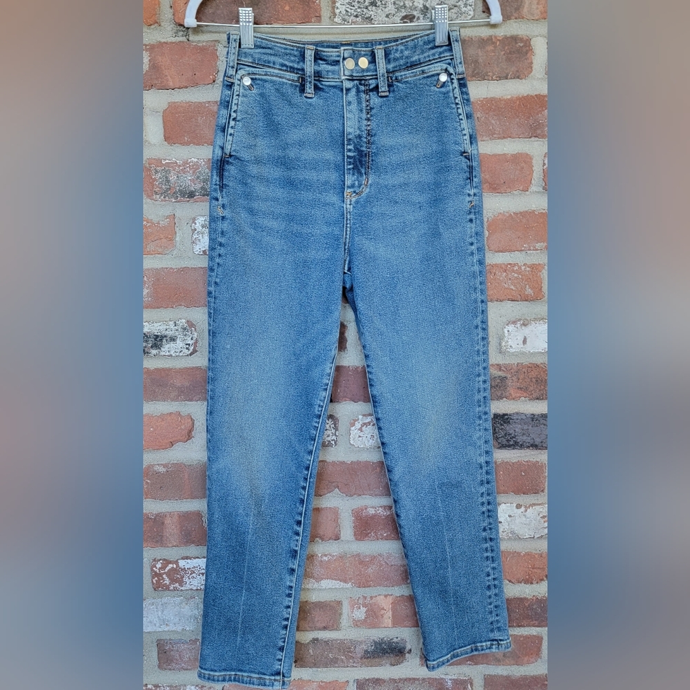 Anthropologie Pilcro Slim High Rise Cigarette Jeans - Light Blue Denim | sz 26